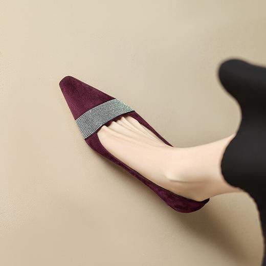 【预售5天】尖头低跟鞋女春夏季新款法式简约优雅浅口小单鞋YS&0163 商品图2