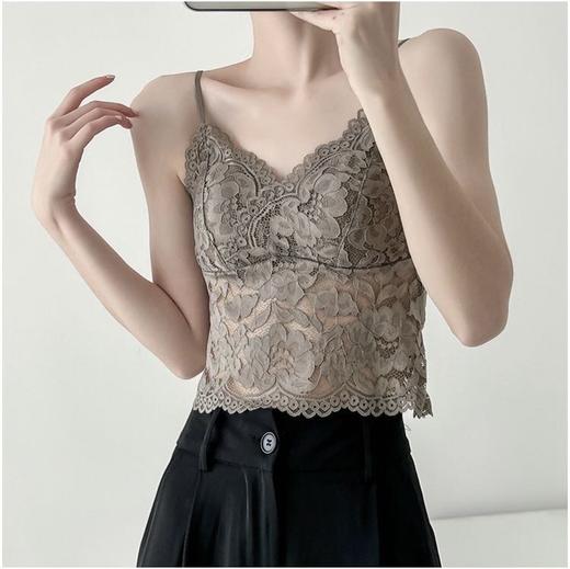 法式桑蚕丝蕾丝吊带 商品图3