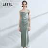EITIE爱特爱春季新款优雅荡领修身开叉吊带连衣裙7807533 商品缩略图0