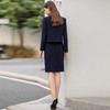 IWY/春季新款藏青色西装套装女高端气质英伦风收腰内搭职业连衣裙C1968+Q1071 商品缩略图4