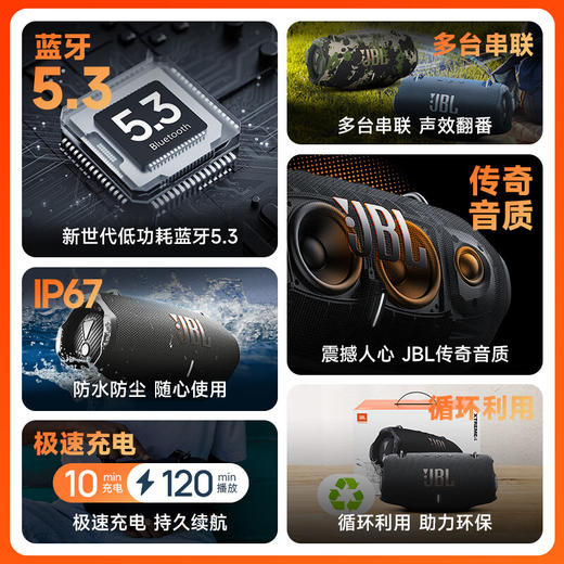 JBL_XTREME4_音乐战鼓四代_蓝牙音箱_户外便携音箱_电脑音响_低音炮__jbl_音响_礼物音箱_黑色 商品图1