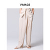 VIMAGE纬漫纪舒适宽松高级感松弛高腰阔腿休闲裤2025春季新款V2305931 商品缩略图3