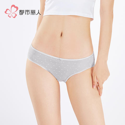 都市丽人薄透丝滑蕾丝网布系列蕾丝三角裤LKH3B2 商品图2