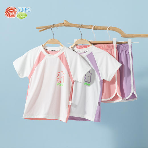 贝贝怡女童夏季短袖套装ZB2ET030 商品图8