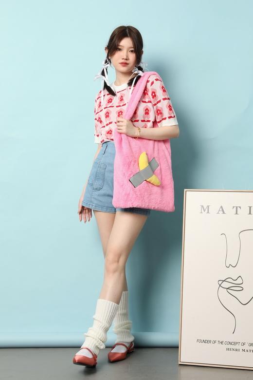 L.Fleuri 复古提花设计感针织上衣 18020 商品图1