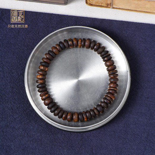 天然芽庄白奇楠桶珠 沉水级 8.6mm*52颗 9.62克 SP10883 商品图0