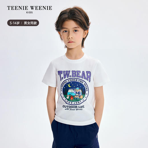 TeenieWeenie Kids小熊童装夏男女童印花吸湿速干凉感T恤TKRW256485I 商品图1