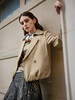 【短款风衣外套】25年春夏新品女士气质翻领卡其色休闲薄款外套 商品缩略图0