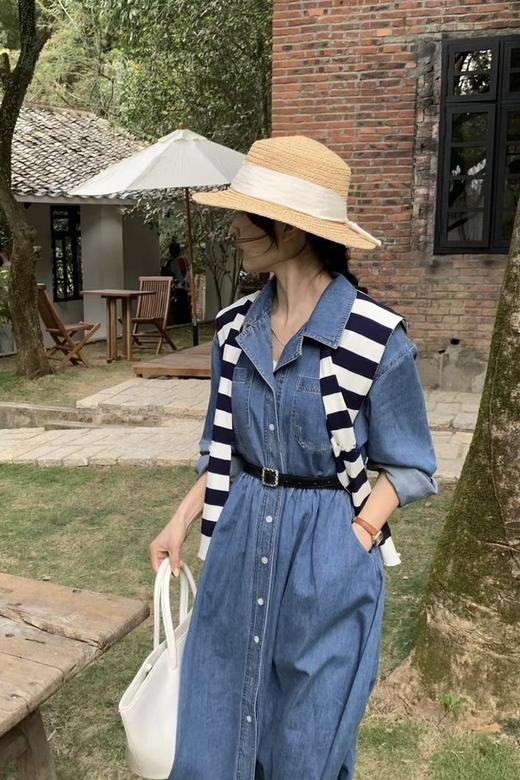 amadella 收腰牛仔polo领连衣裙 17951 商品图1