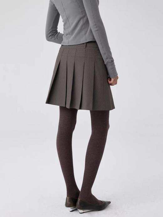 Simple Project/K24192/可调节撞色腰带百褶短裙 商品图2