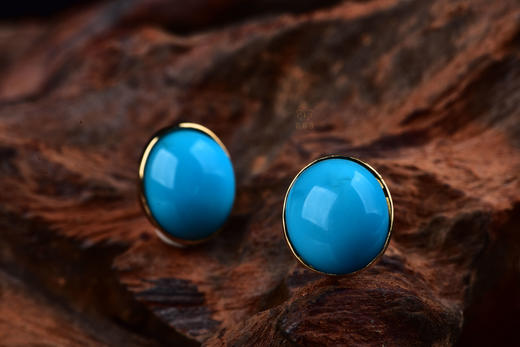 【蔚来】简约蓝松耳钉ZX2503008 商品图4