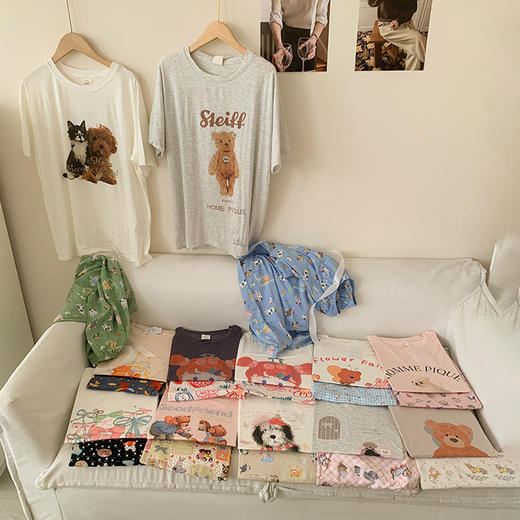 春日上新 !【HOME PIQUE  莫代尔家居睡衣套装+睡裙】宽松大H设计 不起球不缩水 透气高弹 自然顺垂 舒适贴肤 平滑细腻 顶级舒适体验 商品图3