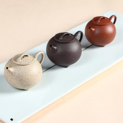 圆瓢 宜兴原矿紫砂 小品壶慢生活 泡茶壶 生活美学茶器 色泽效果细腻而丰富 商品图0