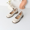 经典鲨2025年春季新品复古方头一字带舒适中粗跟气质单鞋女KW89-517011 商品缩略图3