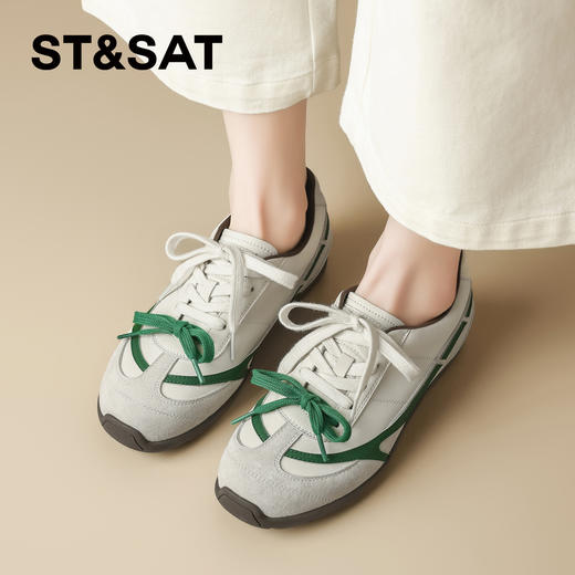 星期六美式拼色鞋带轻便舒适阿甘鞋SSD1112111 商品图4