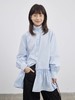 步履不停/5A11230C/立领抽皱花边拼接中长款衬衫 商品缩略图2