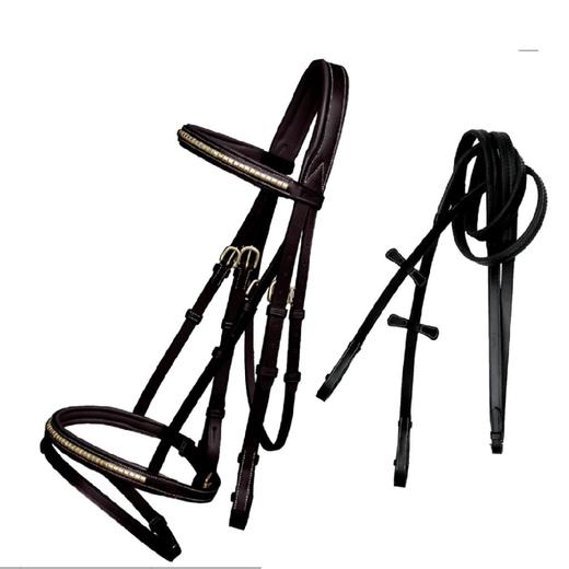 牛皮水勒缰 水勒缰绳 鞍具配件马匹装马具1025QS 商品图0