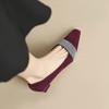 【预售5天】尖头低跟鞋女春夏季新款法式简约优雅浅口小单鞋YS&0163 商品缩略图3