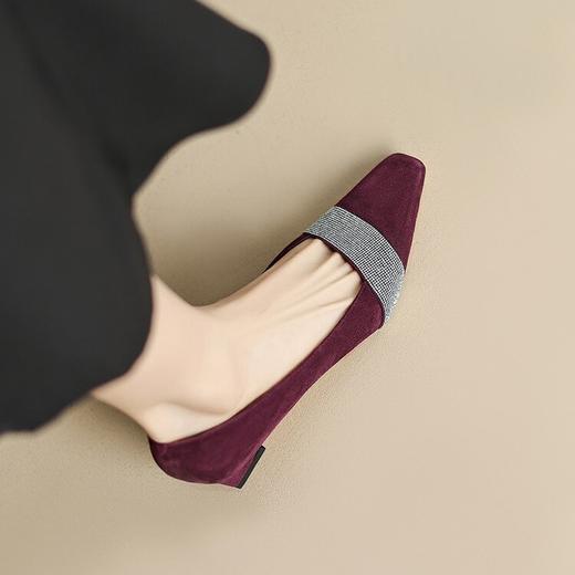 【预售5天】尖头低跟鞋女春夏季新款法式简约优雅浅口小单鞋YS&0163 商品图3