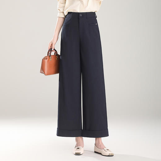 高腰潮流阔腿裤，韩版简约时尚优雅女士休闲裤YX-XBMY6619 商品图1