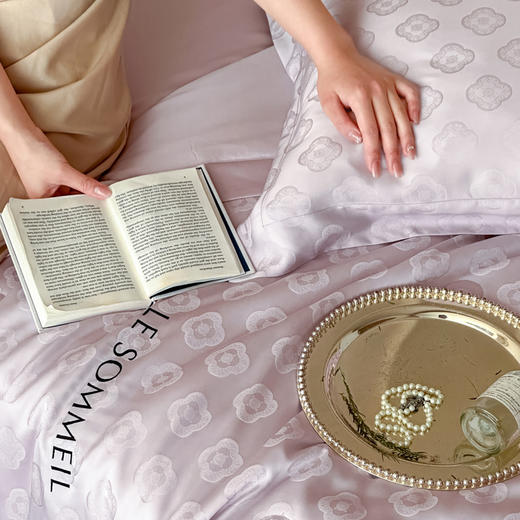 自然醒60支天丝提花烫钻刺绣夏被四件套兰精莱赛尔可机洗冰丝被芯丝滑裸睡TD 商品图7