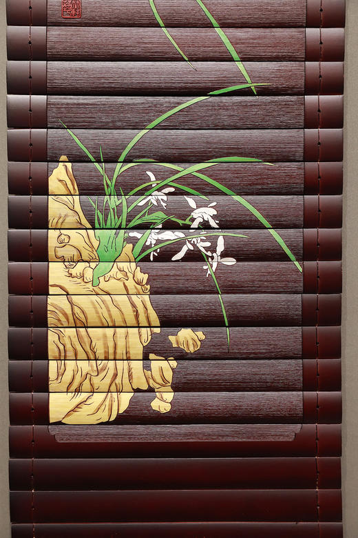 梅兰竹菊°彩绘四条屏26*120cm 商品图5