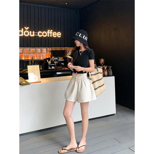 <曾小咸推荐>现货秒杀！微信超特价！设计感2色短款后背系带短袖T恤 日常89.99 立减50 秒杀39.99！ 商品图4