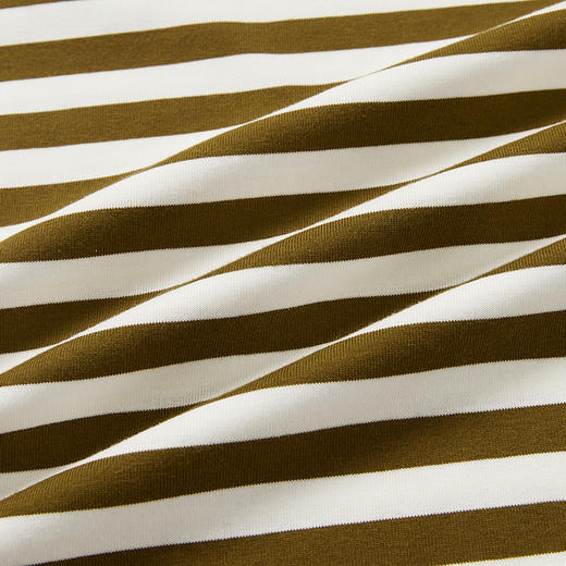 WHEELS and WIND 速干廓形短袖条纹圆领T恤 商品图1