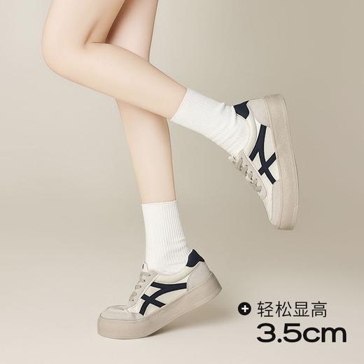 ZHR则则2025春季复古休闲德训鞋女增高轻便耐磨透气时尚运动鞋女 商品图4
