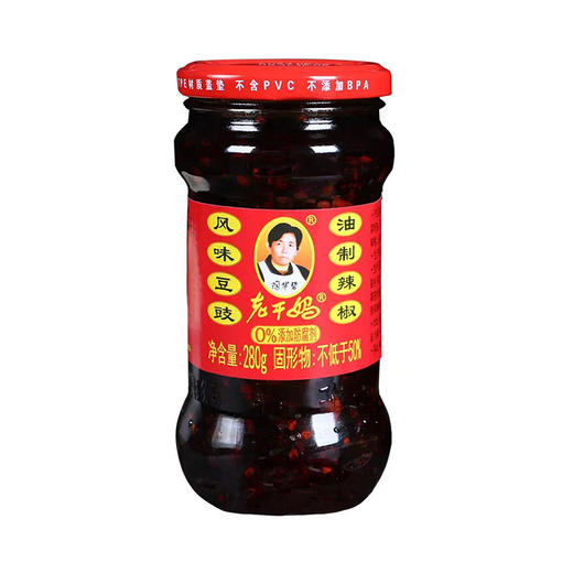 老干妈风味豆豉油制辣椒 280g 商品图0