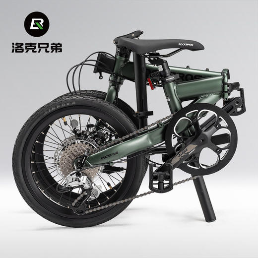 洛克兄弟折叠自行车便携20寸成人上班通勤8速变速碟刹男女学生车 商品图2