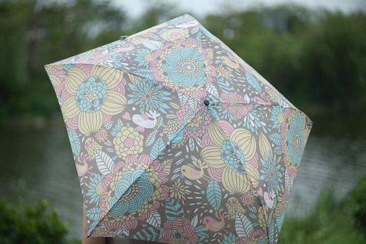 紫丁香纯色/印花/遮光羽毛伞 适合女性夏天防晒 轻巧隐形精细浪漫 商品图11