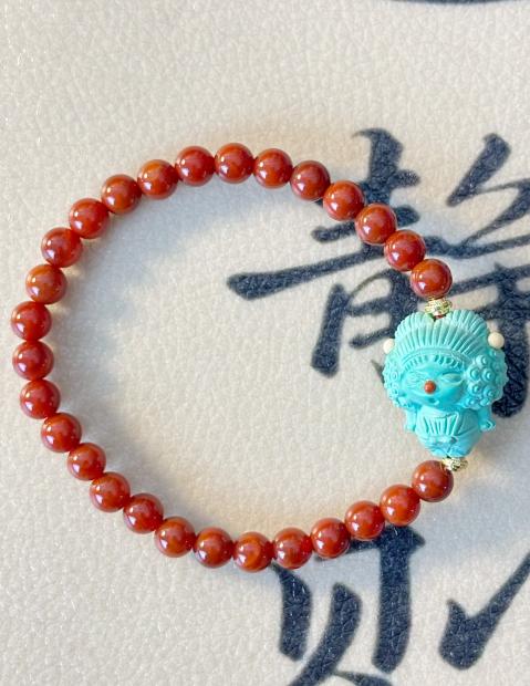 JS(辰龙文轩）南红玛瑙小丑单圈设计款 商品图0