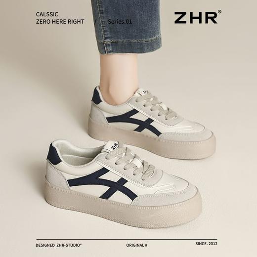 ZHR则则2025春季复古休闲德训鞋女增高轻便耐磨透气时尚运动鞋女 商品图7