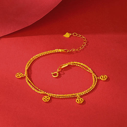 周六福S925银有钱花手链ZLFD071717★ 商品图4