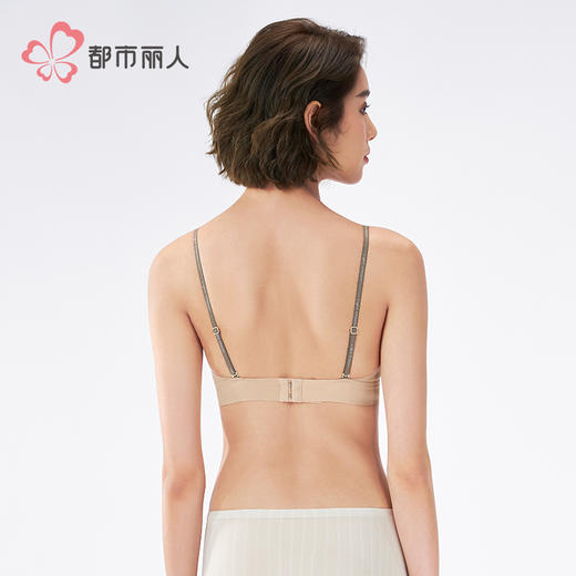 都市丽人无痕B杯无痕内衣薄泳布无钢圈常规文胸LBH5A1 商品图3