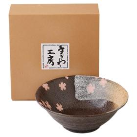 日本进口西庵窑碗飞舞的樱花