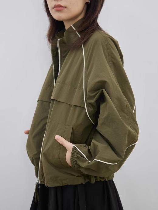 步履不停/5A23135C/复古撞色嵌条短外套 商品图0