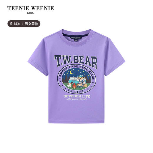 TeenieWeenie Kids小熊童装夏男女童印花吸湿速干凉感T恤TKRW256485I 商品图5