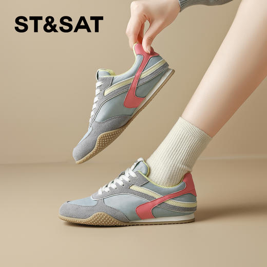 星期六多巴胺元气活力舒适软底平底德训鞋SSD1112927 商品图0