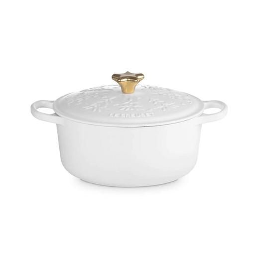 法国进口（Le Creuset）酷彩铸铁锅圆形24cm4.2L白色 商品图0