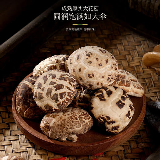 福东海 寻珍觅境七拼 420克/盒（花菇90克+鸡油黄20克+羊肚菌30克+黑牛杆菌45克+姬松茸56克+鹿茸菇60克+白玉木耳120克） 山珍菌菇高端送礼礼盒 商品图3