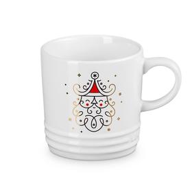 法国进口（Le Creuset）酷彩马克杯白色圣诞款圣诞老人