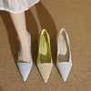 【预售5天】羊皮尖头高跟鞋拼色格利特单鞋女日常通勤工作鞋YS&0151 商品缩略图3