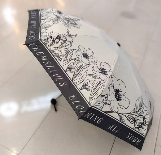 优品堂『浑然天成』五折8K抗风加大黑胶防紫外线伞 商品图3