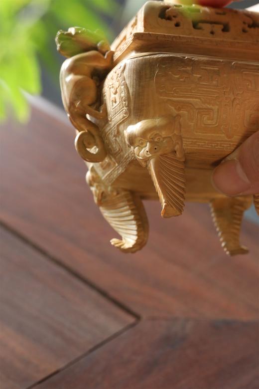 赤龙香炉°黄杨木 商品图10