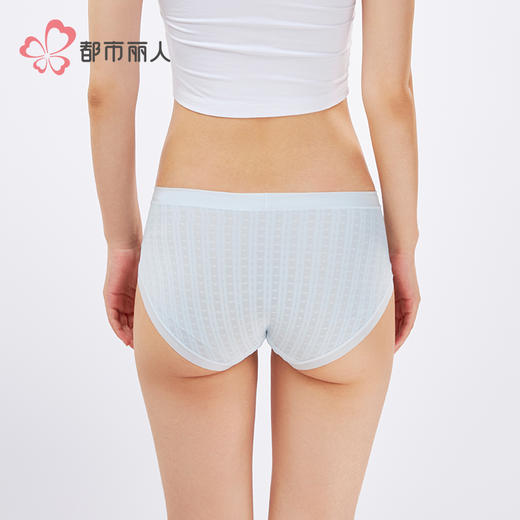 都市丽人薄透丝滑薄透丝滑系列锦提花平角裤LKH5E9 商品图3