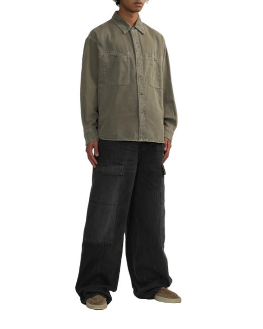 男款牛仔布长袖衬衫 013 商品图1