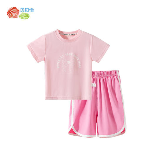 贝贝怡女童夏季短袖套装ZB2ET029 商品图3