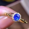 0.7ct刻面蓝宝石戒指 商品缩略图2
